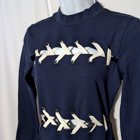 GUESS LOS ANGELES Bodycon Dress Long Sleeves SZ SMALL SEXY YET ELEGANT STUNNING - Picture 2 of 11